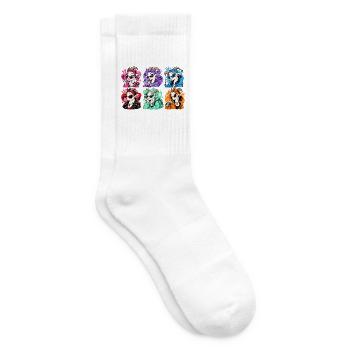 Sechs freche Ziegenmädchen - Tennissocken - Weiß - Rechts