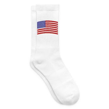 Flagge der Vereinigten Staaten - Tennissocken - Weiß - Rechts