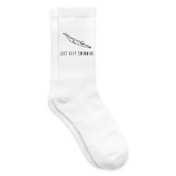 Just Keep Swimming - Tennissocken - Weiß - Rechts
