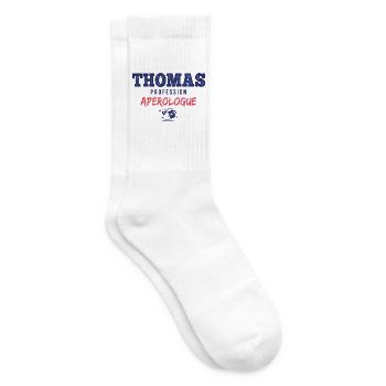 Thomas Aperologue – Humor Apéro - Tennissocken - Weiß - Rechts