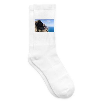 Gran Canaria Küste – Drachenschwanz Cola de Dragó - Tennissocken - Weiß - Rechts