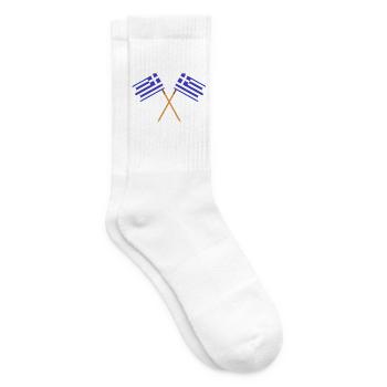 Flagge Griechenlands - Tennissocken - Weiß - Rechts
