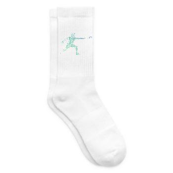 Frisbee Golf Geschenkidee für der Scheibensportler - Tennissocken - Weiß - Rechts