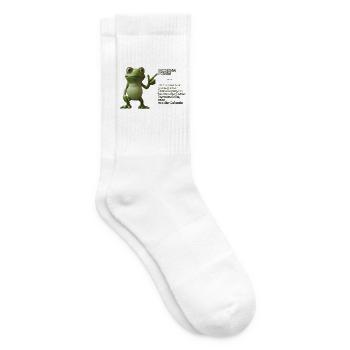 Frosch mit Wortwitz zur Gleichberechtigung - Tennissocken - Weiß - Rechts