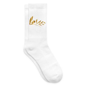 Love - Tennissocken - Weiß - Rechts