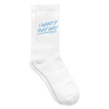 I Want It That Way - Backstreet - Düsseldorf 2026 - Tennissocken - Weiß - Rechts