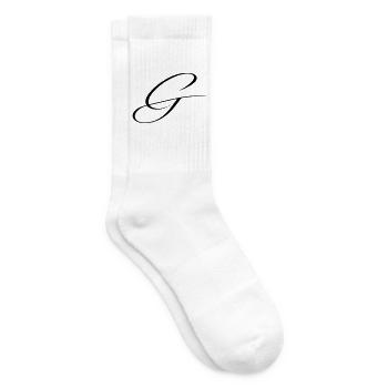 Name mit Anfangsbuchstabe G Greta Gabriel - Tennissocken - Weiß - Rechts