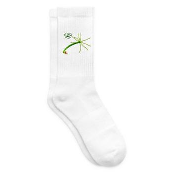 "Life is beautiful" - Tennissocken - Weiß - Rechts