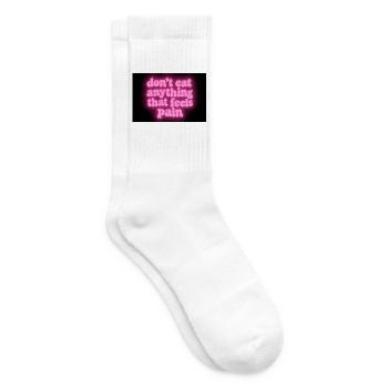 Werde vegan und rette die Tiere - Tennissocken - Weiß - Rechts