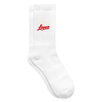 Podcast Lover Mikrofon Retro Design - Tennissocken - Weiß - Rechts