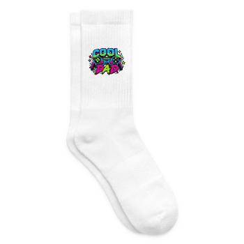 Retro Papa Neon Gaming - Tennissocken - Weiß - Rechts
