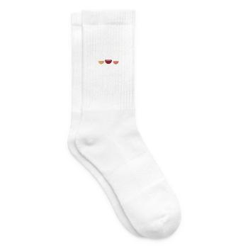 Wine Tasting Team Weingläser Design - Tennissocken - Weiß - Rechts