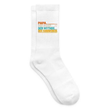 Papa der Mann der Mythos der Handwerker - Tennissocken - Weiß - Rechts