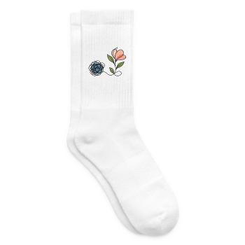 Psychische Gesundheit – vom Chaos zur Wiedergeburt - Tennissocken - Weiß - Rechts