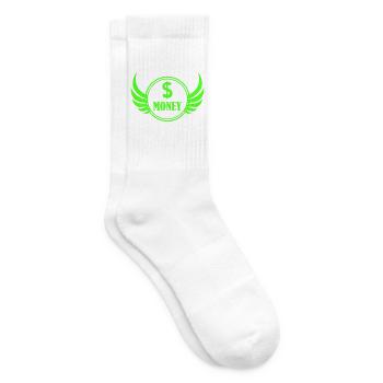 Winged Money Neon - Tennissocken - Weiß - Rechts