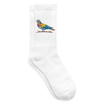 Regenbogenvogel - Tennissocken - Weiß - Rechts