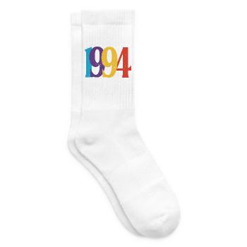 Geboren 1994 Geburtstagsgeschenk 94 Geburtstag - Tennissocken - Weiß - Rechts