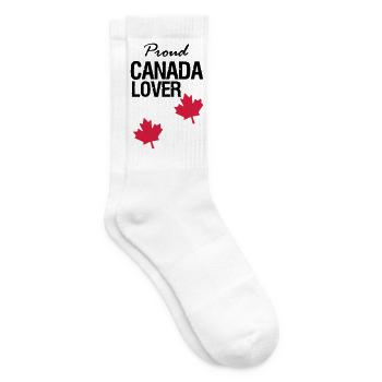 Canada Lover - Tennis socks - white - Right