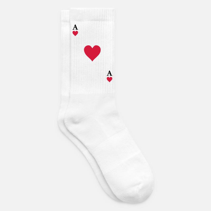 Herz Ass - Tennissocken - Weiß