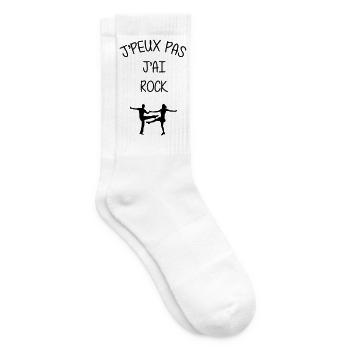 Rock Danse Danseur Danseuse Musique Music - Chaussettes de tennis - blanc - Droite
