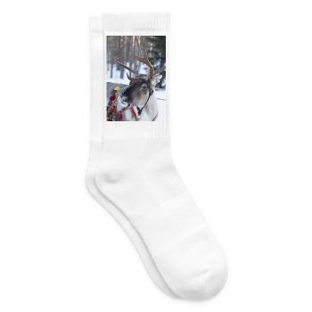 Rentier - Tennissocken - Weiß - Rechts