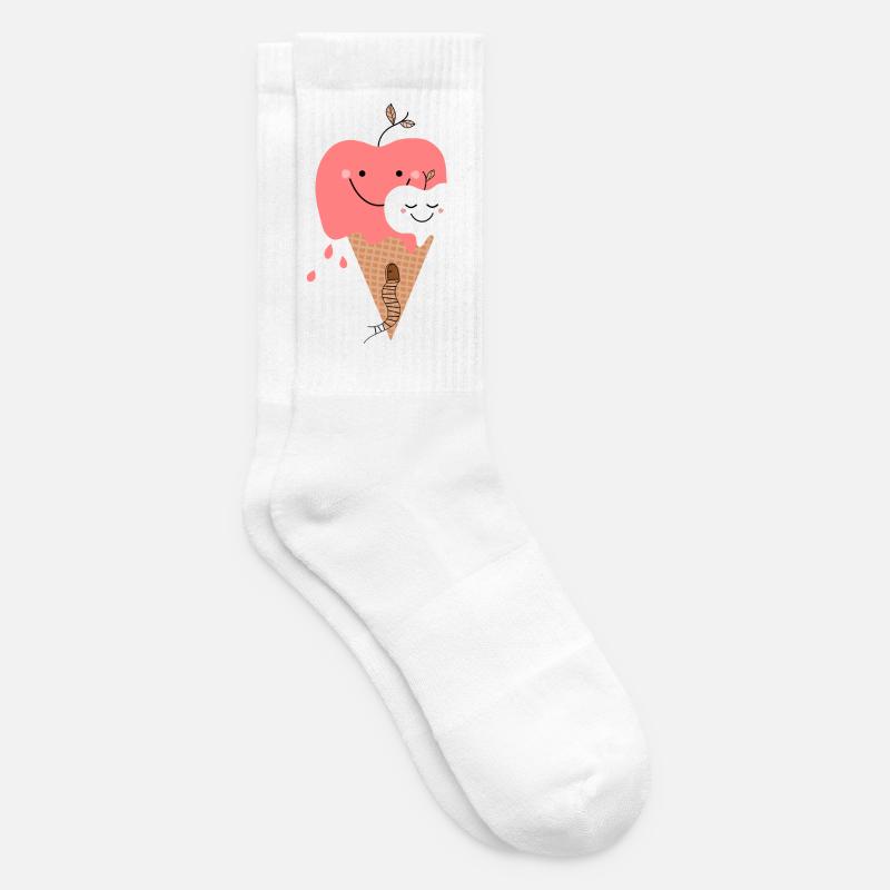 Happy Apple Icecream - Tennissocken - Weiß