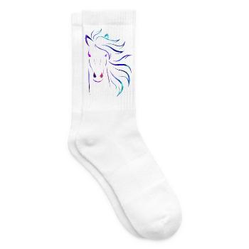 Pferd - Tennissocken - Weiß - Rechts
