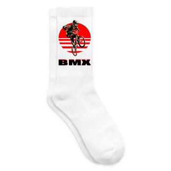 BMX Bike - Tennis socks - white - Right