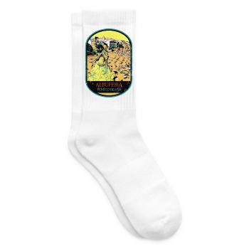 Albufeira Algarve Portugal, Strand Sommer Retro Sonne - Tennissocken - Weiß - Rechts