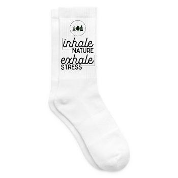 Environmental protection - Tennis socks - white - Right