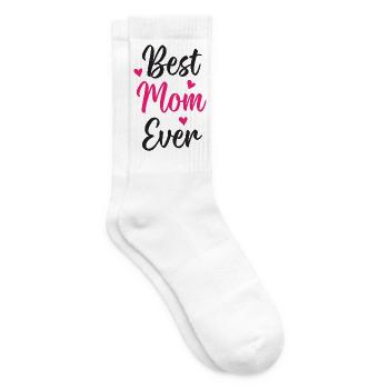 Beste Mutter aller Zeiten - Tennissocken - Weiß - Rechts