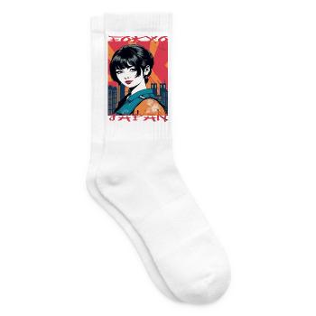 Tokyo Japan - Tennis socks - white - Right