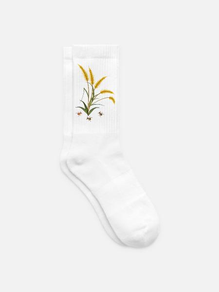 Kornähren mit Ameisen - Tennissocken - Weiß