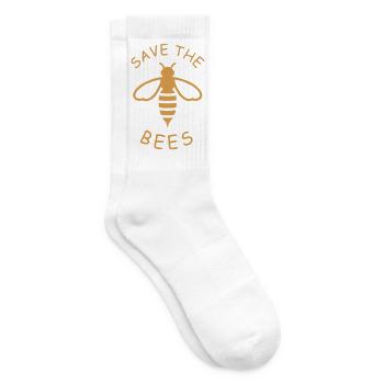 Rettet die Bienen Ökodesign - Tennissocken - Weiß - Rechts