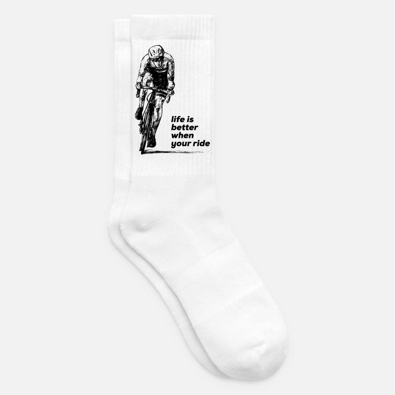 Weiterfahren - Tennissocken - Weiß