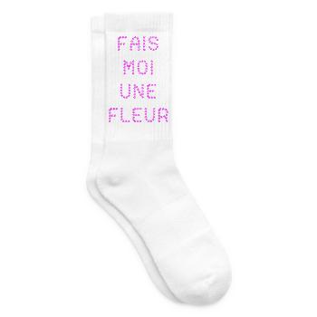 FAIS-MOI UNE FLEUR !  - Chaussettes de tennis - blanc - Droite