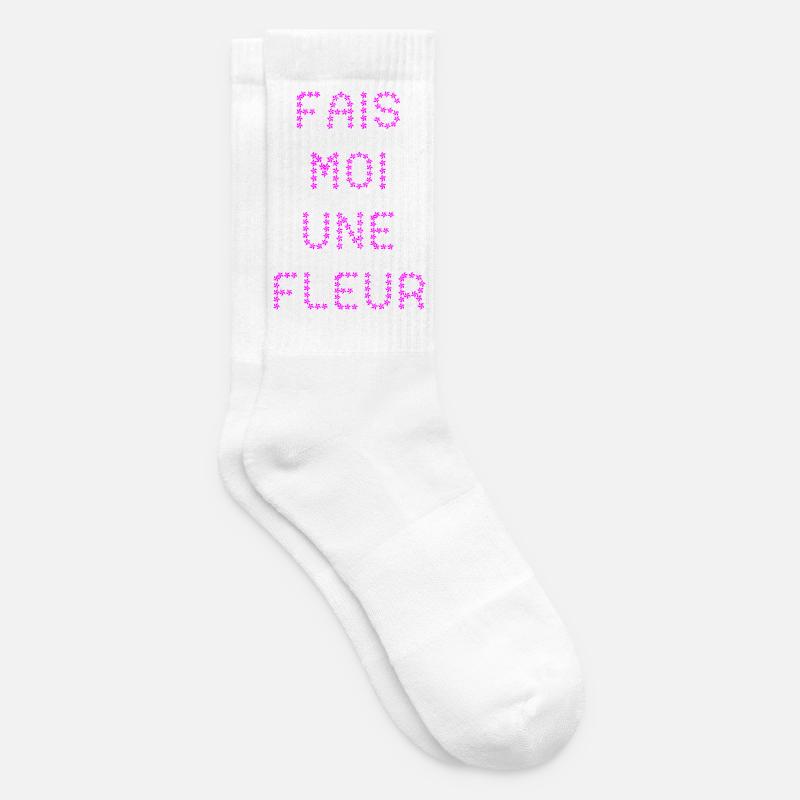 FAIS-MOI UNE FLEUR !  - Chaussettes de tennis - blanc
