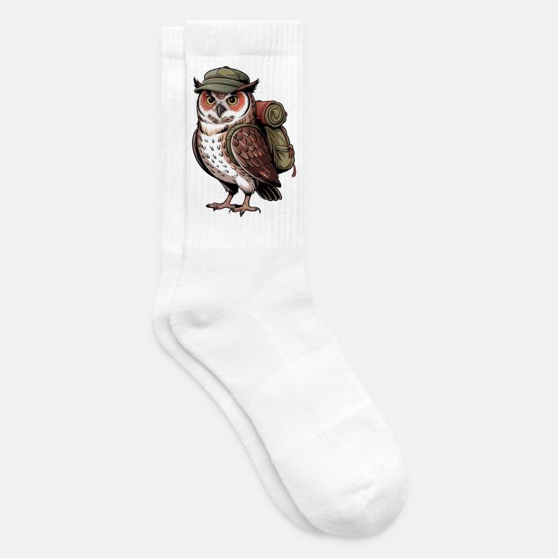 Aventure de la chouette errante - Chaussettes de tennis - blanc