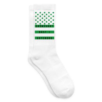 Göteborg est vert-noir - Chaussettes de tennis - blanc - Droite