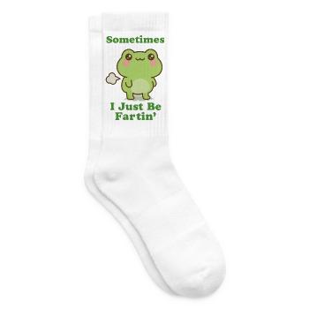 Parfois, je suis juste la grenouille à pets - Chaussettes de tennis - blanc - Droite