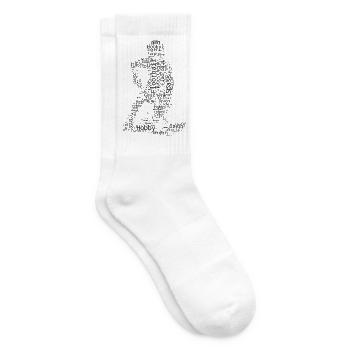 Klare Floorball Botschaft - Tennissocken - Weiß - Rechts