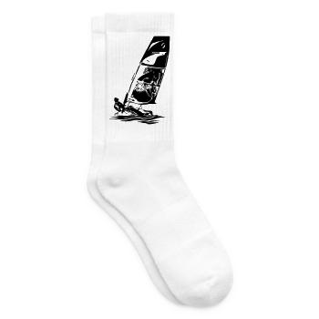 Open Skiff Sailing dinghy Sailboat Regatta sailing Kids - Tennis socks - white - Right