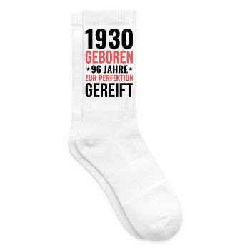 Born in 1930 – Matured to perfection - Tennis socks - white - Right
