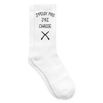 Ich kann nicht, ich habe gejagt. - Tennissocken - Weiß - Rechts