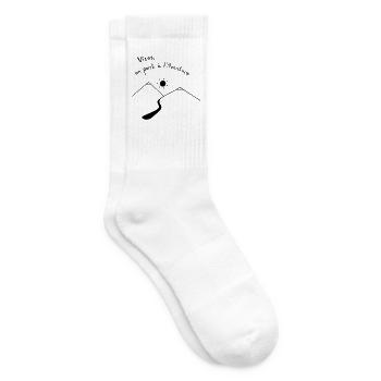 Viens, on part à l'Aventure - Chaussettes de tennis - blanc - Droite