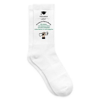 Schulabschluss Design 2026 - Tennissocken - Weiß - Rechts