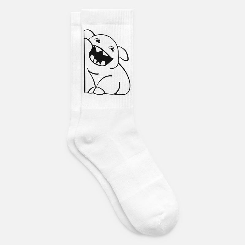 Süßes Monsterchen - Tennissocken - Weiß