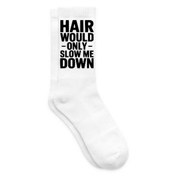 Haare würden mich nur verlangsamen - Tennissocken - Weiß - Rechts