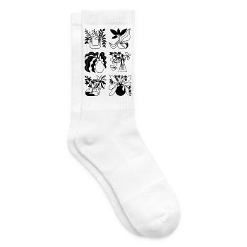 Flower vases - Tennis socks - white - Right