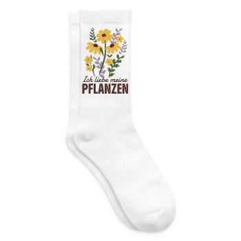 Pflanzen Liebe - Tennissocken - Weiß - Rechts